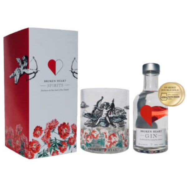 Glass Tumbler and 200ml Gin Pack