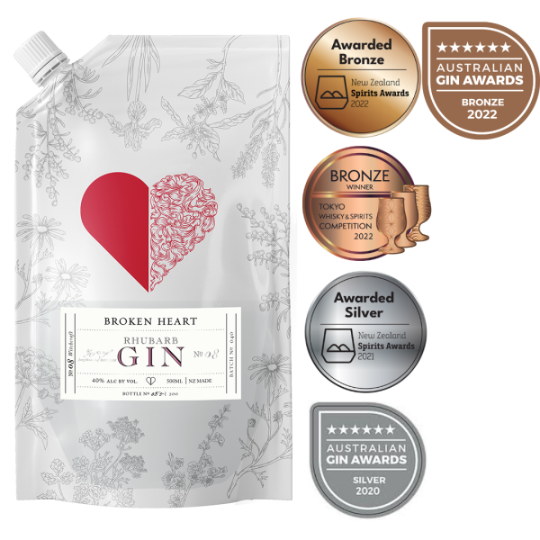 Broken Heart Rhubarb Gin Refill Pouch 500ml